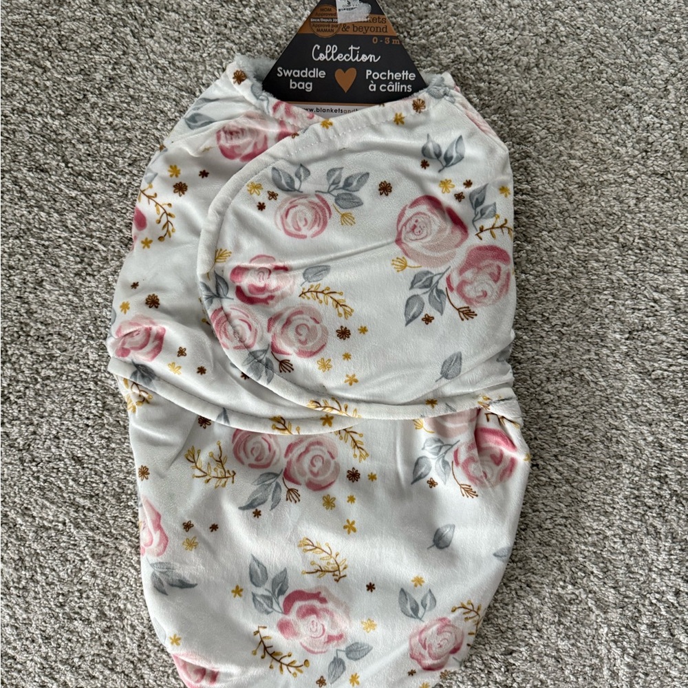 Floral Baby Swaddle Bag